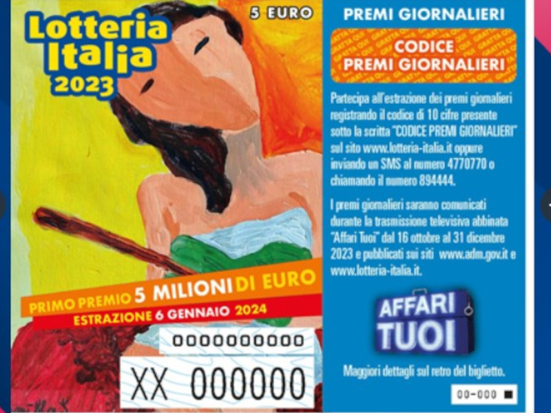 biglietto lotteria italia