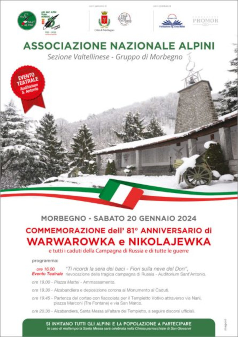 Alpini Morbegno commemorazione Warwarowka Nikolajewka