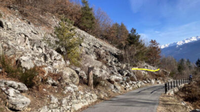 Strada Ligari Sondrio messa in sicurezza frane