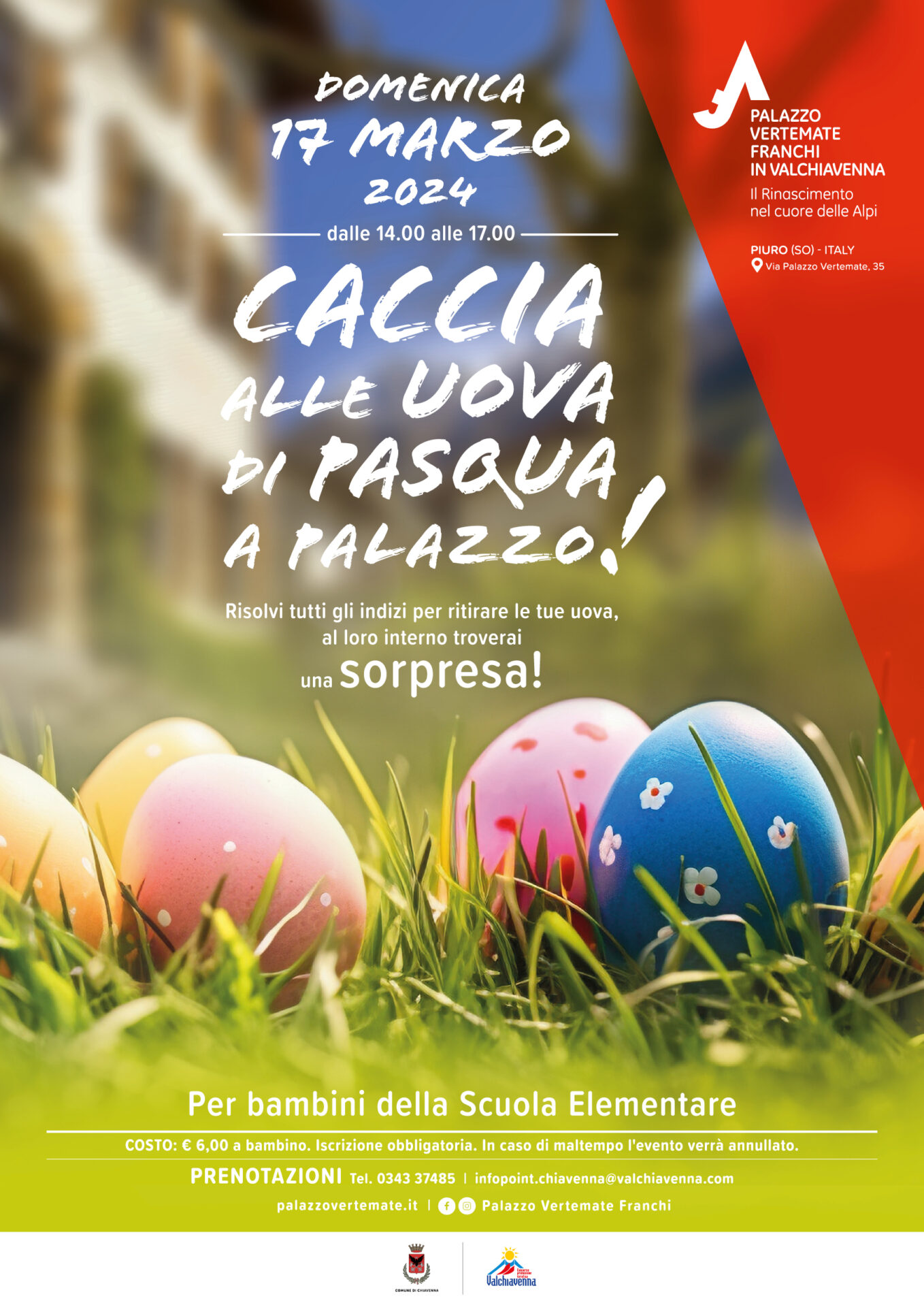 Caccia uova Pasqua Palazzo Vertemate Franchi