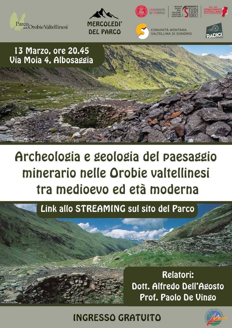 Parco Orobie Valtellinesi siti archeo-minerari incontro 