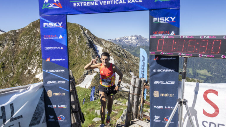 Roberto Delorenzi, vincitore della K2 Valtellina Extreme Vertical 2024