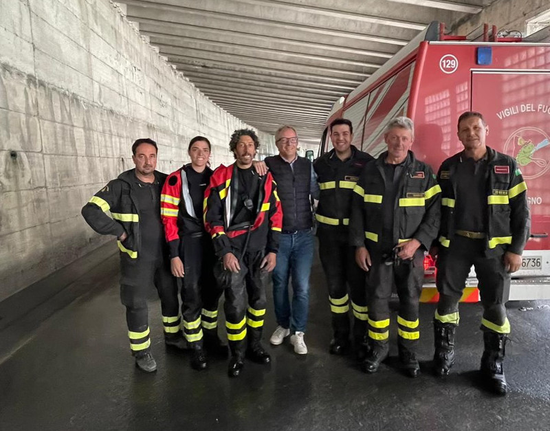 Frana Livigno Vigili del Fuoco