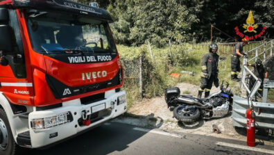 Incidente motociclista Teglio