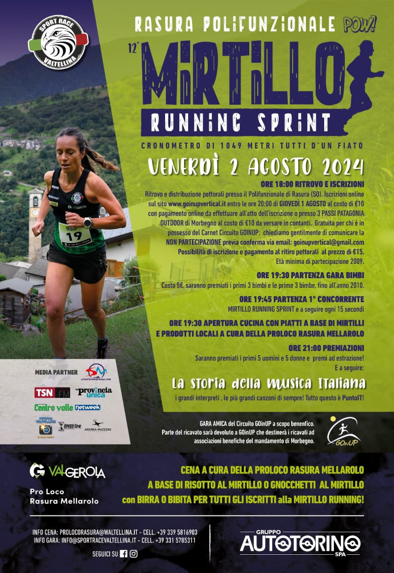 Mirtillo Running Sprint locandina