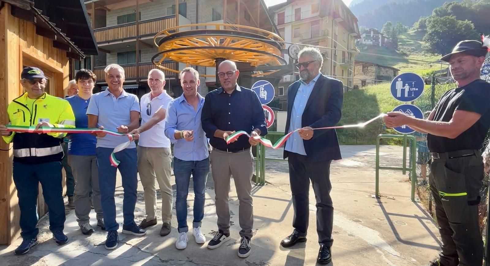 Caspoggio Amministrazione Seggiovia inaugurazione 2024