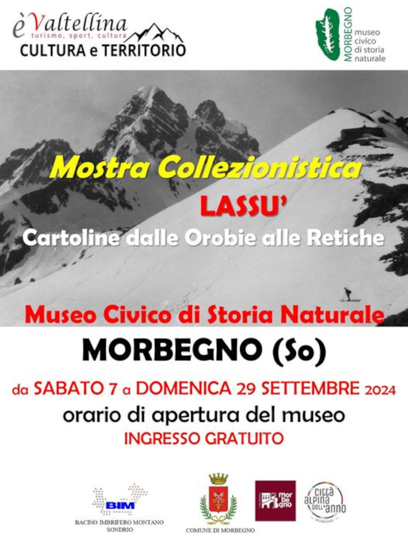 Locandina mostra cartoline orobie retiche