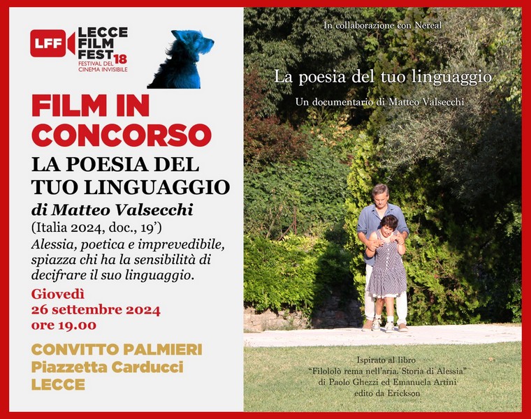 Documentario regista Sondrio Matteo Valsecchi ragazza con disabilità Lecce Film Festival