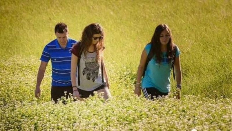 Passeggiata campi grano saraceno Teglio