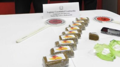 Traona droga hashish cocaina Carabinieri