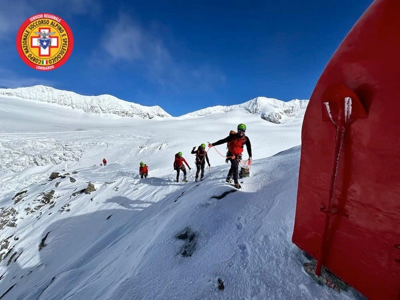 Soccorso Alpino esercitazione Valmalenco