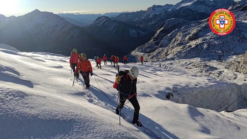 Soccorso Alpino esercitazione Valmalenco