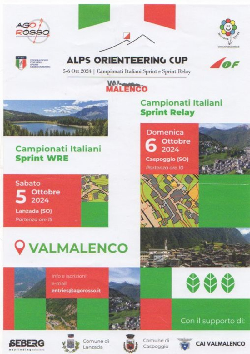 Locandina Alps Orienteering Cup Valmalenco