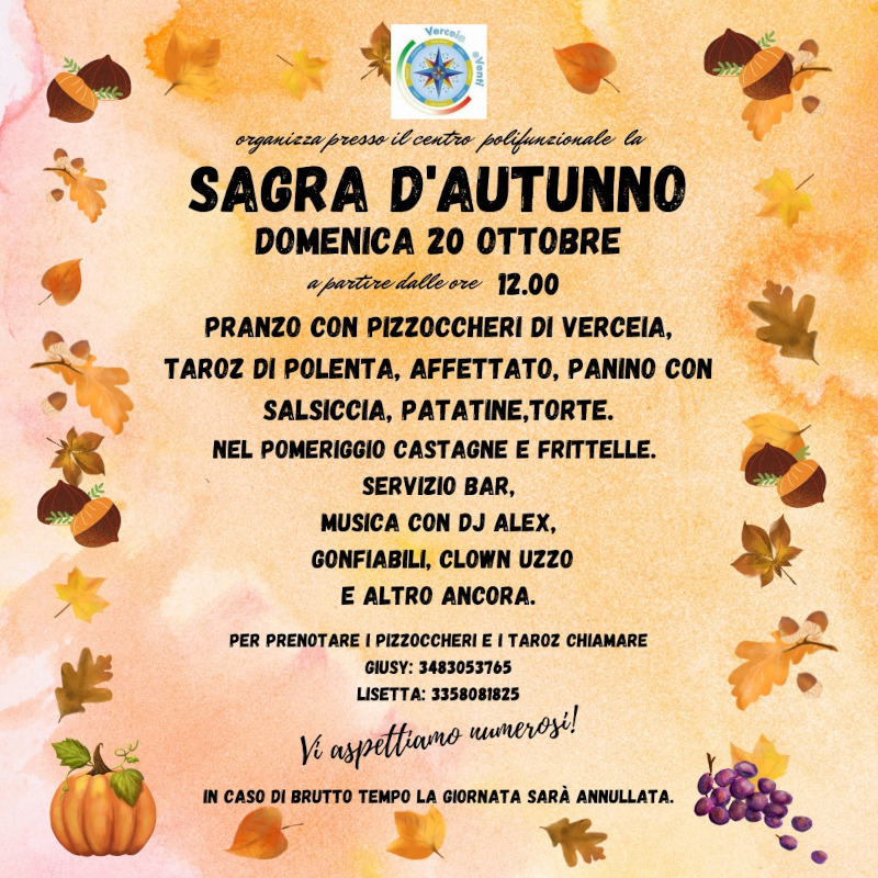 Sagra autunno Verceia locandina