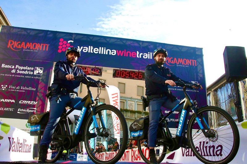 Polizia di Stato Valtellina Wine Trail controlli