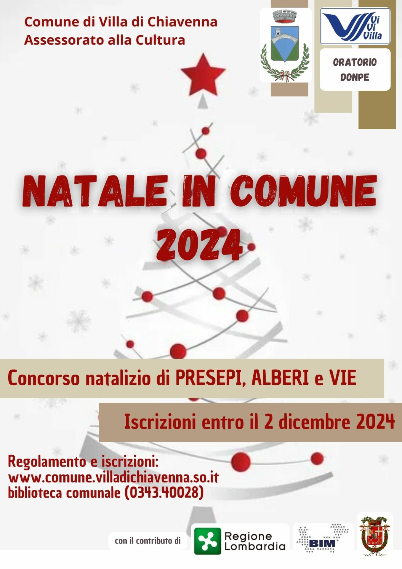 Natale Villa di Chiavenna concorso 