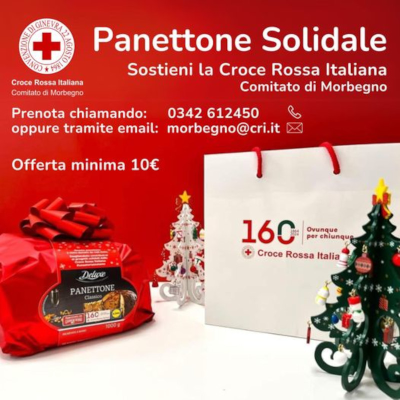 Panettone Solidale Croce Rossa Morbegno