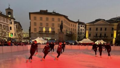 Sondrio Natale pista pattinaggio