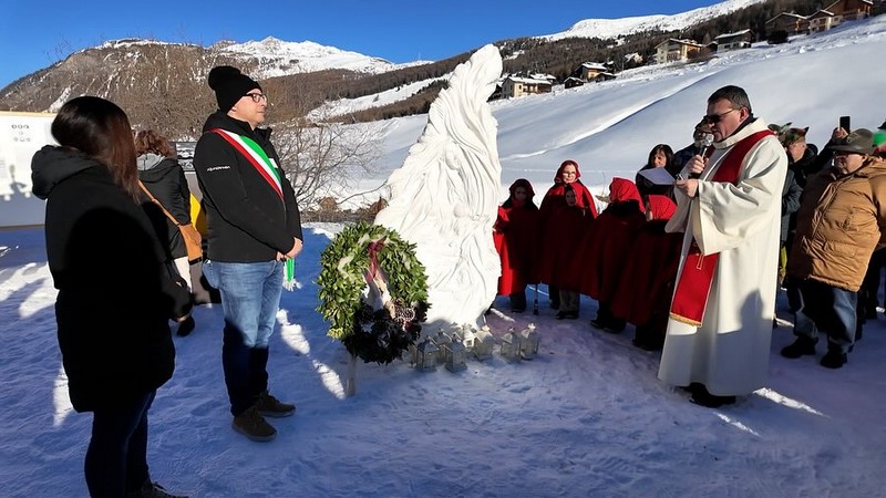 Inaugurazione La Leina valanga 1951 Livigno