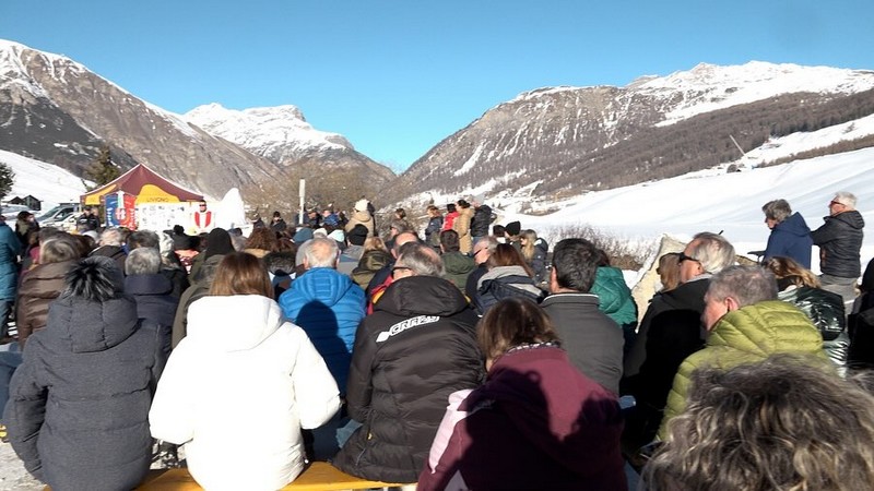 Inaugurazione La Leina valanga 1951 Livigno