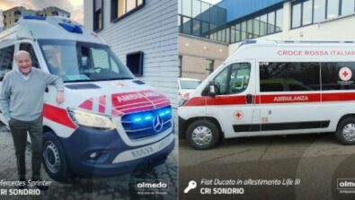 Nuove ambulanze CRI Sondrio