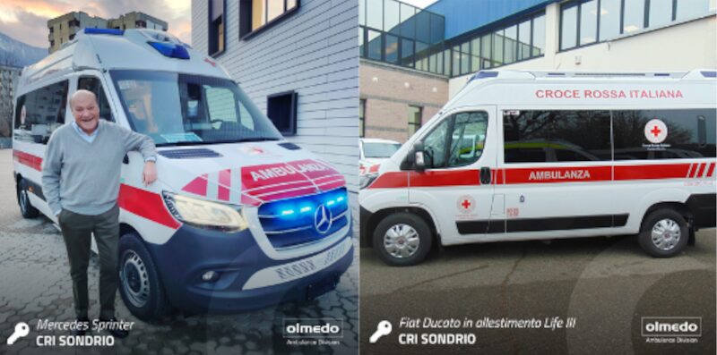 Nuove ambulanze CRI Sondrio