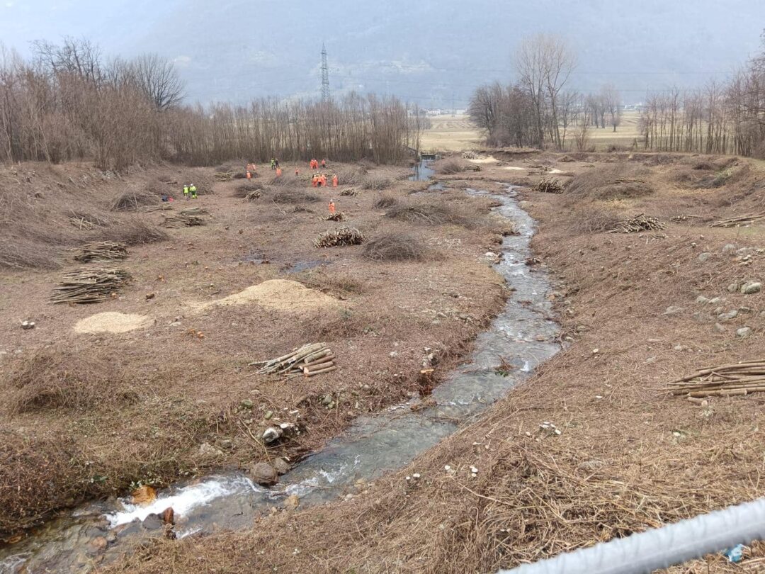 pulizia dell’alveo della Sacca e della parte terminale del Torrente Maroggia