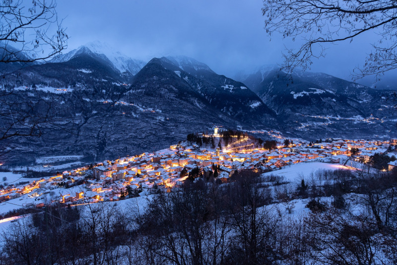 Teglio innevata